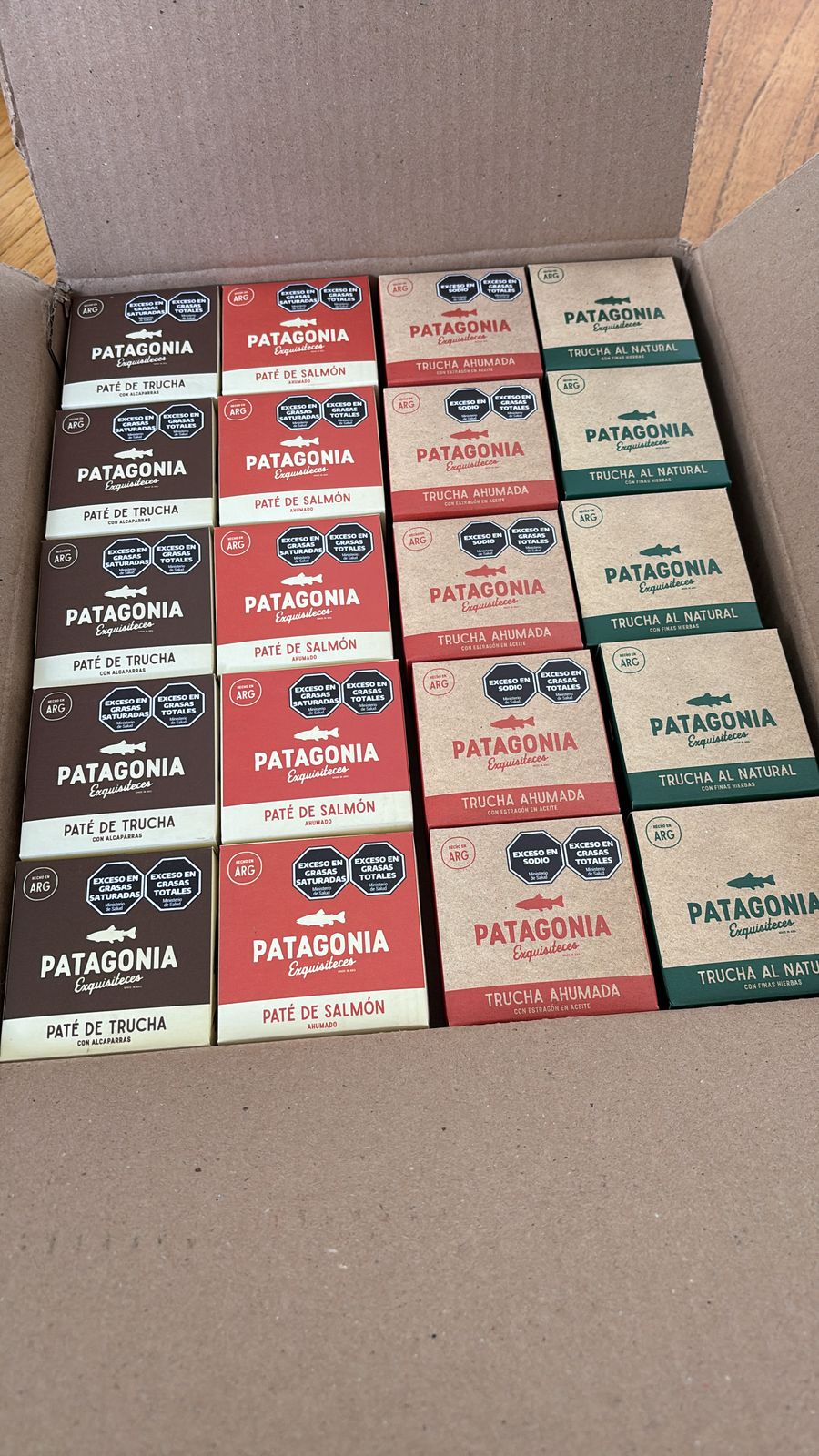 Patagonia Exquisiteces canned product line — pâté, smoked, natural