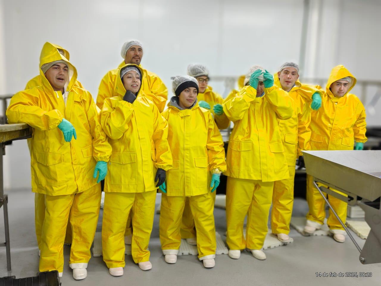 Manila team at the processing plant